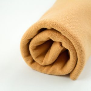 Rib, Oeko-tex - karrygul - rundstrikket