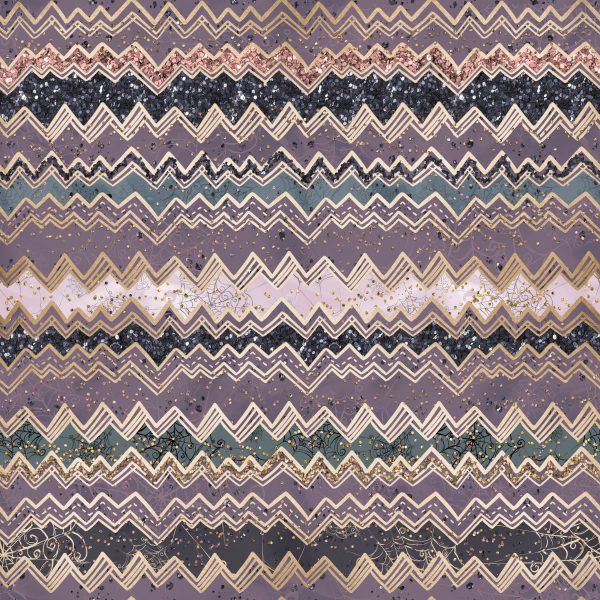 Halloween zig zag - bomuldsjersey - Image 2