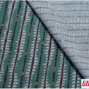Hygge tid mint, lillestoff - økologisk/GOTS uldjersey - 35 cm.
