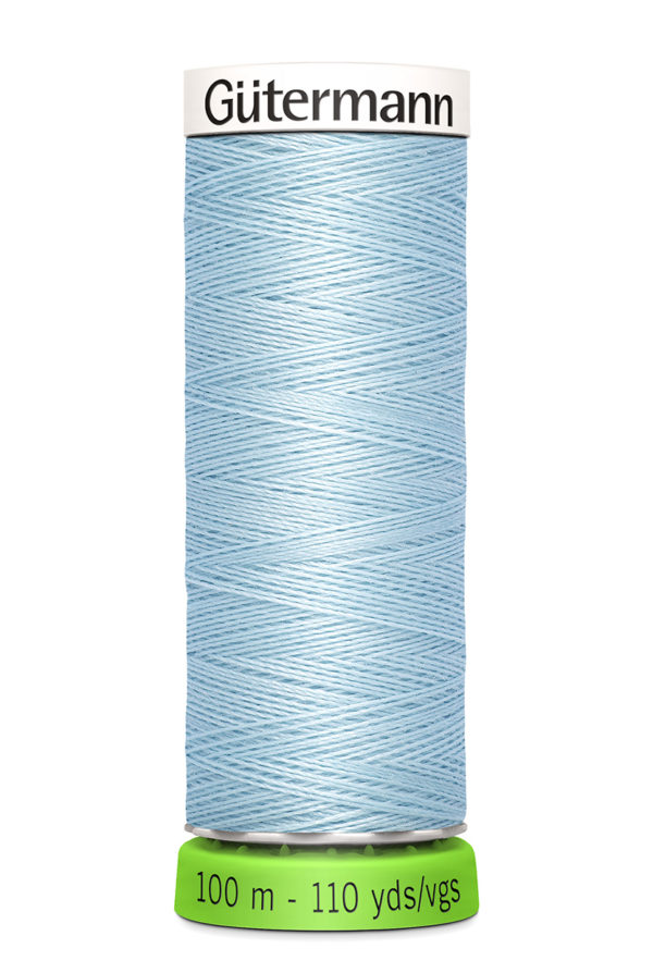 Lys blå sytråd - Recycled / genanvendt - 100 meter