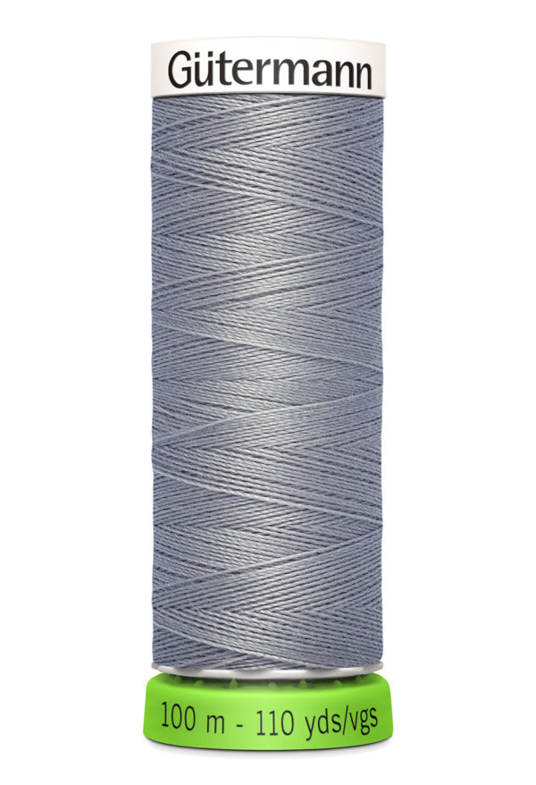 Lys grå sytråd - Recycled / genanvendt - 100 meter