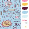 Sew on and keep calm/bare sy videre - lillestoff GOTS/økologisk bomuld - Image 4