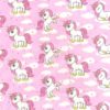 My little unicorn/enhjørning på rosa - 100% fastvævet bomuld/poplin