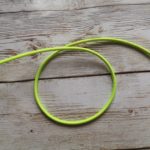 Neon gul elastik snor - 3 mm