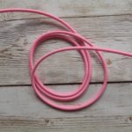 Lyserød elastik snor - 3 mm