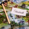 Dinosaurer - GOTS/økologisk bomuldsjersey - Image 2